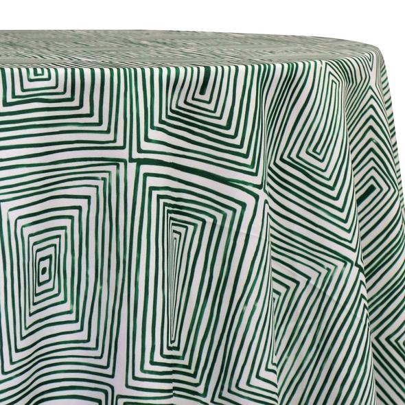 Modern Square Green Table Linen