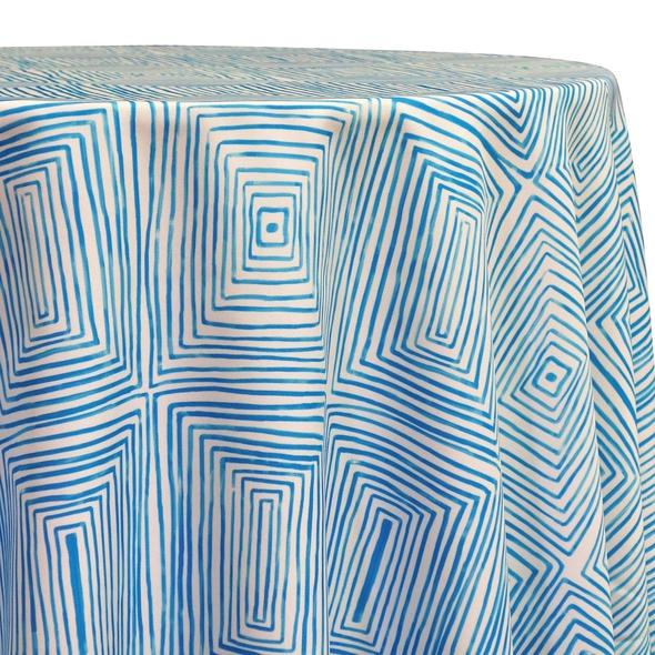 Modern Square Turquise Table Linen Mosaic Linen Hire Gold Coast