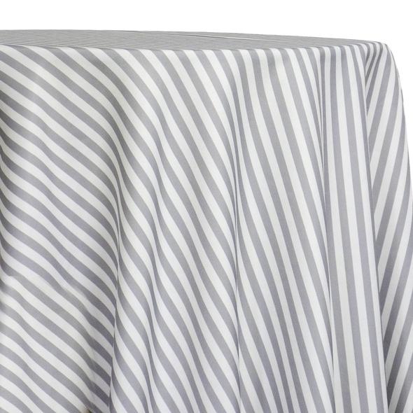 Stripe Silver Table Linen